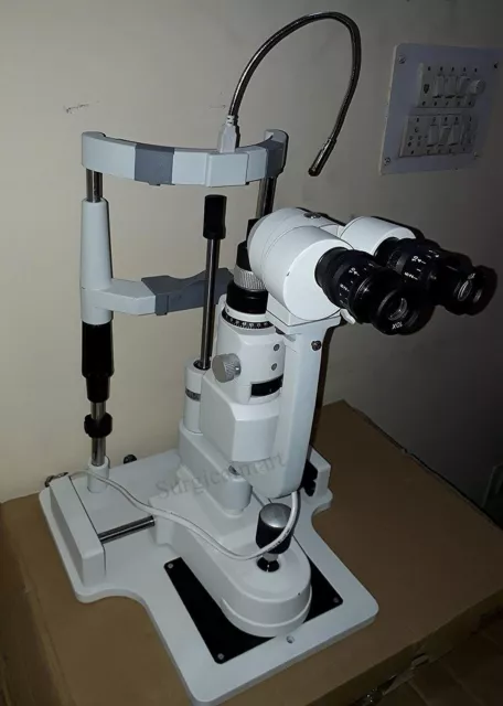 Slit Lamp Microscope Zeiss Type 2 Step Complete With Wooden table