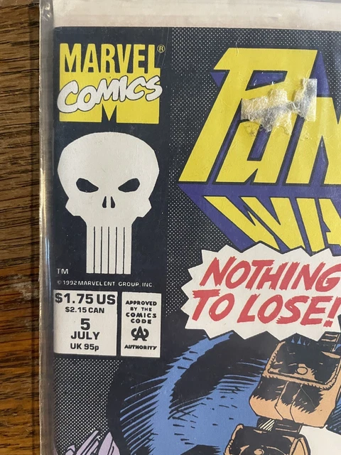 Punisher War Zone #5  Marvel Comics 1992 Vf+ 2