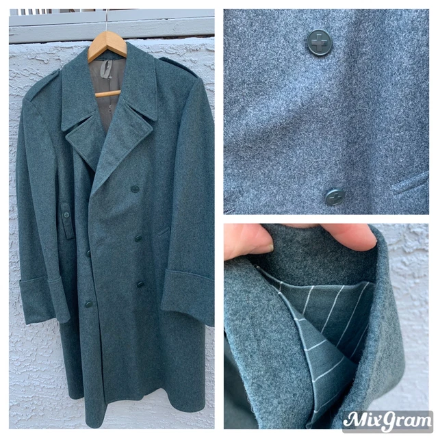 Swiss Army WW2 Era medic Wool coat overcoat  Officer 1940s Doctor WWII 1946