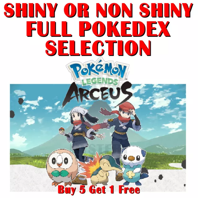 Pokemon Legends Arceus - Full Pokedex Options - Hisuian Forms Shiny Alpha Trades