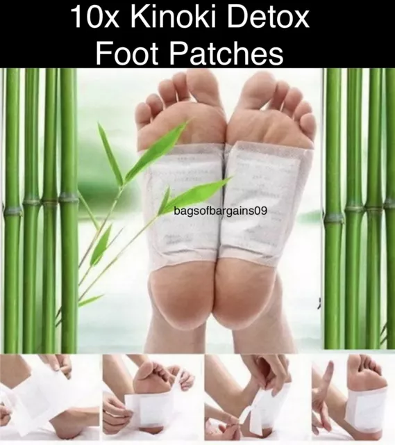 10 Kinoki Detox Foot Patch Pads Feet Patches Remove Body Toxins Weight Loss