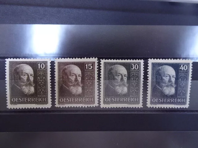 Österreich 1928, Serie, "10 Jahre Republik", **/MNH, Mi.Nr.494/97, ME 60,-