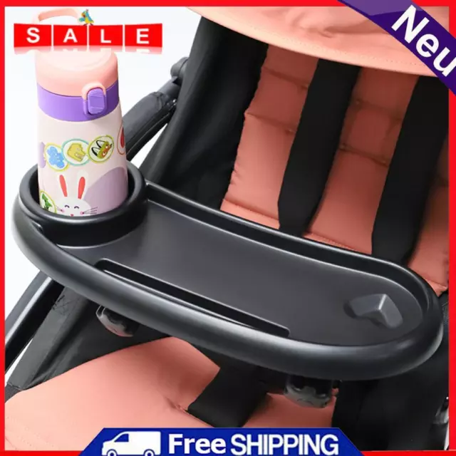 3 In 1 Universal Stroller Tray Removable for Stroller Accessories (Black)