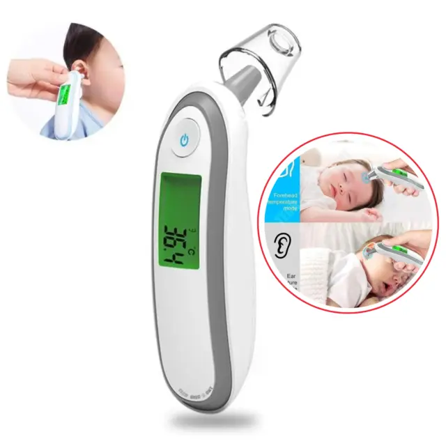 Thermomètre Auriculaire à Affichage Numérique Indicateur sonore de Fièvre Bébé