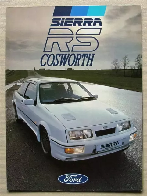 FORD SIERRA RS COSWORTH Car Sales Brochure August 1986 #FA754