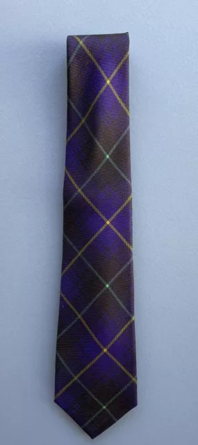 KITON NAPOLI TIE Mens 7 Fold Handmade Woven  NEW 59" X 3.25 Purple and Green 2