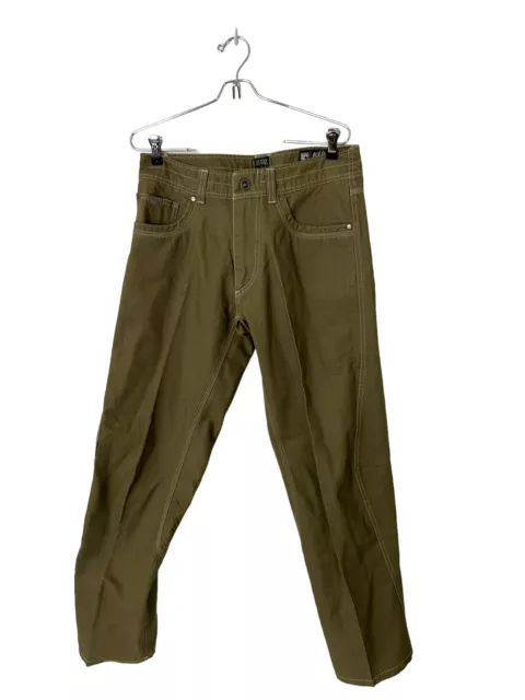 Kuhl Outkast Pants Mens 31 X 32 Green Vintage Patina Dye Canvas Hiking