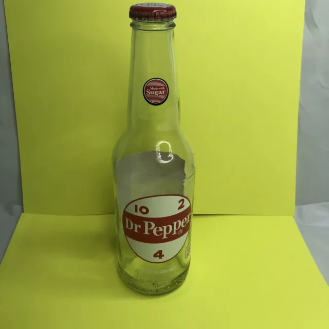Dr. Pepper 10-2-4 Real Sugar Glass Bottles Soda 12PK