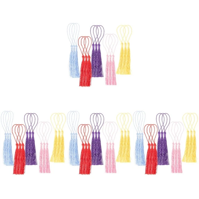 4 juegos de borlas hágalo usted mismo accesorios de joyería coser delicados colgantes de borlas