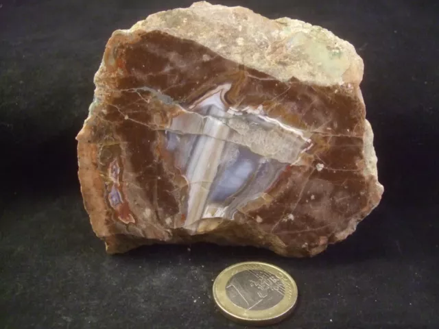 Achat Quarz Geode Thüringen/Baumgartental 192 Gramm Schneekopfkugel-Geoden