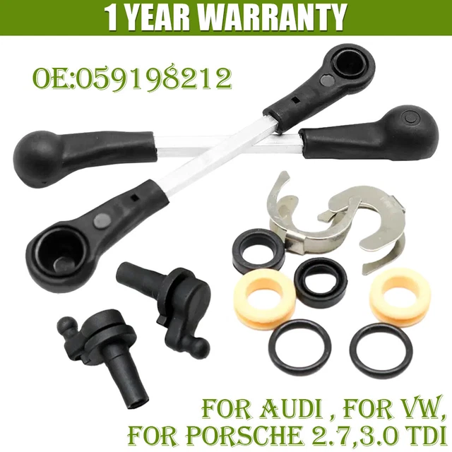 Audi VW 2.7 3.0 TDI Intake Manifold Swirl Flap Repair Kit - Fits A4 A6 A8 Q5 Q7