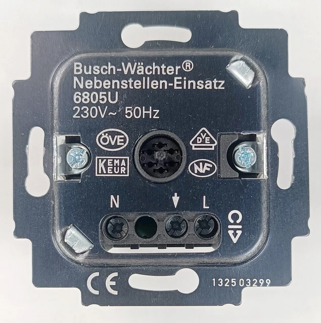 BUSCH-WÄCHTER NEBENSTELLEN RELAIS-EINSATZ Busch-Jaeger 6805 U EUR 20,00