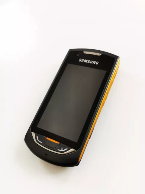 Samsung GT-S5620 (Monte) Telephono cellulare, colore arancione nero