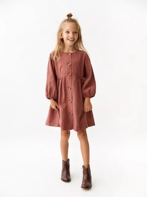 ROBE CHEMISE BOUTONN E enfant Zara AW18 6173 572 taille 9 11 12 13