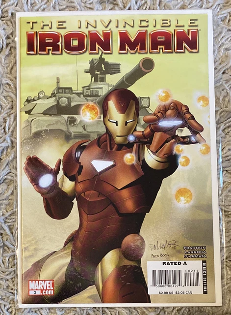 Invincible Iron Man #2 Salvador Larroca Variant 2008 Marvel Comics SentInMailer