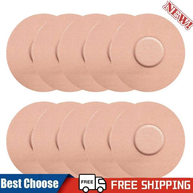 10x Patch Adesive Impermeabili Coperture Sensore Sportivo Nastro Overpatch (Nudo)