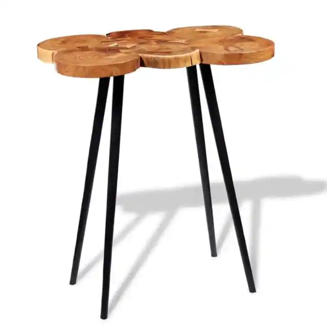 Log Bar Table Solid Acacia Wood 90x60x110 cm vidaXL