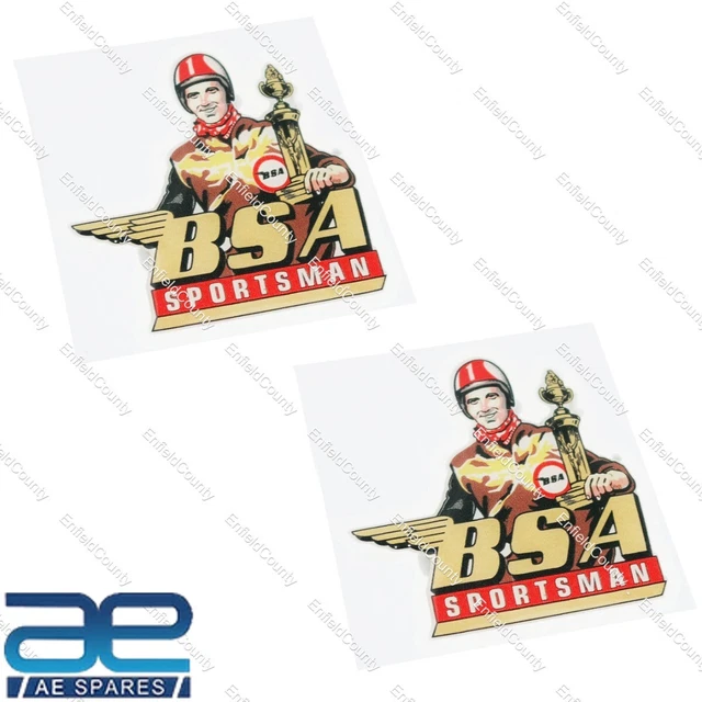 BSA SPORTSMAN VINYL Decal Sticker 2 Unit 77x76mm ECs $14.02 - PicClick AU