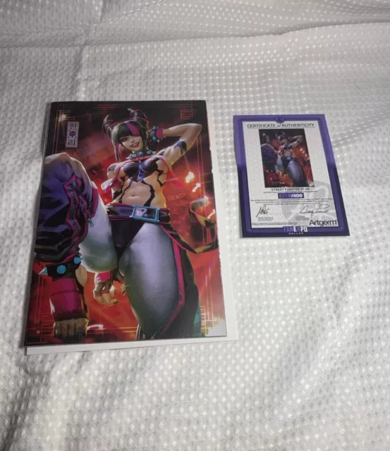 🔥 STREET FIGHTER 6 #4 DERRICK CHEW FAN EXPO DALLAS Virgin Variant LTD 400 COA