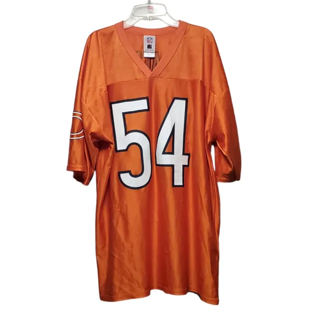 Vintage NFL Players Chicago Bears Brian Urlacher Jersey #54 Orange Men’s Size XL