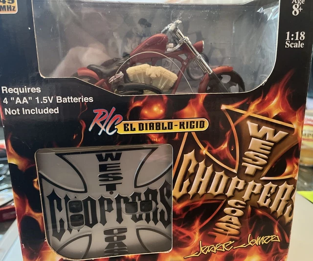 West Coast Choppers Jesse James R/C El Diablo Kicid Radio Control Motorcycle