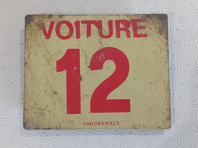 Plaque Ancienne De Train Wagon Chauffage à Vapeur – En Laiton, Fabrication Française – Occasion
