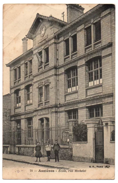 CPA 92 - ASNIERES SUR SEINE (Hauts de Seine) - 74. Ecole rue Michelet