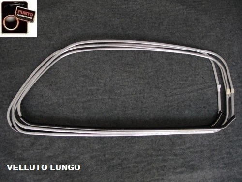 Guarnizione Finestrino Motoforti Per Toyota Corolla 2005-2007 - 4 Pezzi, PVC, Argento - Foto 5
