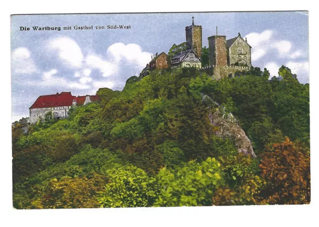 alte AK  Eisenach - Wartburg - Gasthof - ungel