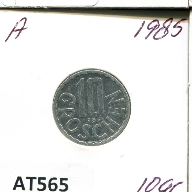 10 GROSCHEN 1985 AUSTRIA Coin #AT565U
