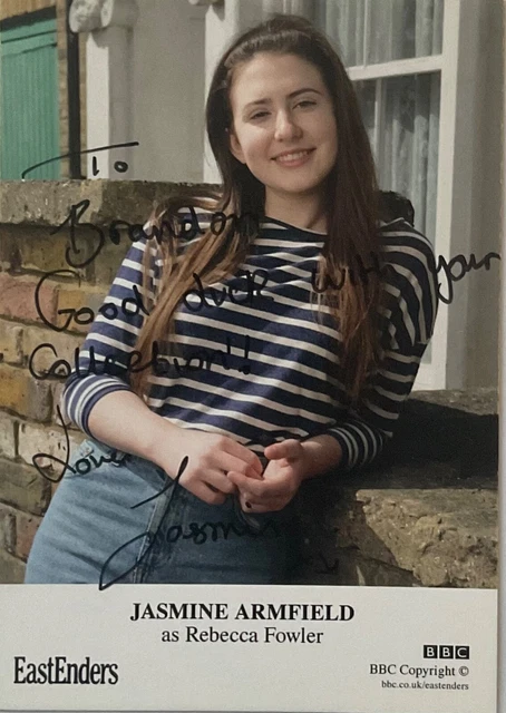 JASMINE ARMFIELD Genuine Handsigned Eastenders Castcard 6 x 4 2