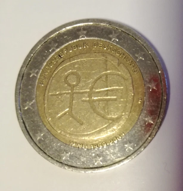 2 Euro Münze Bundesrepublik Deutschland 1999 Bis 2009 Wert 2 EURO MÜNZE Strichmännchen WWU 1999-2009 F Bundesrepublik Deutschland