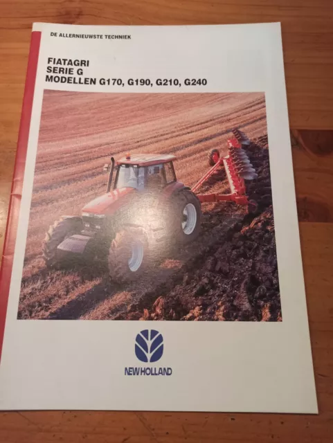 Prospekt niederländisch FIATAGRI NEW HOLLAND SERIE G Traktor Schlepper broschüre