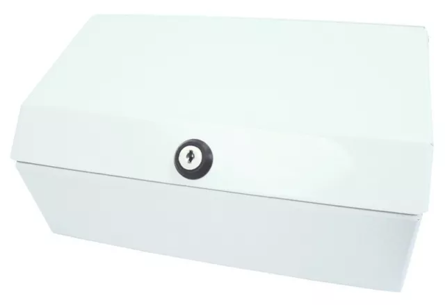 Couch Roll Dispenser White Metal Hygiene Towel Paper 10" Hospital Lock BEAUTY