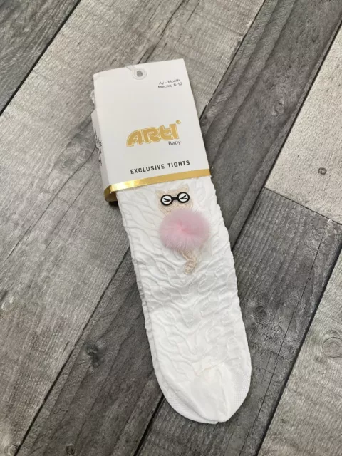 Baby Girls creamy tights Age 6-12 months BNWT