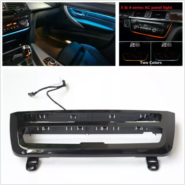 Dashboard Radio Trim LED Light Center Console AC Panel For BMW 3&4Series F30 LCI