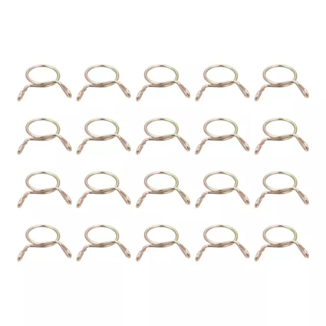 Fuel Line Hose Clips, 20pcs 9mm 65Mn Steel Tubing Spring Clamps