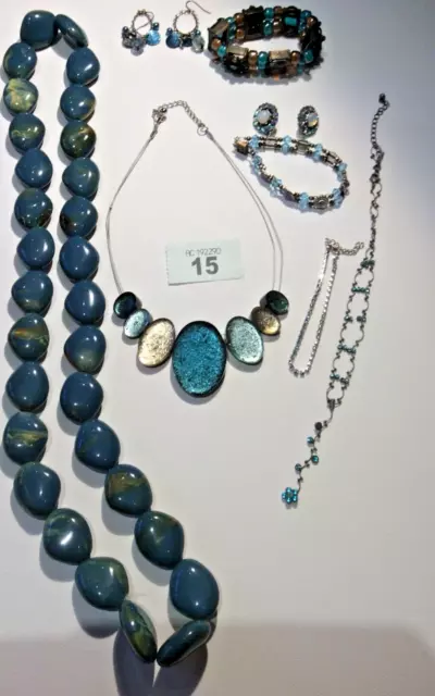 Beautiful Job Lot Of Jewellery Turquoise-Blue Tone