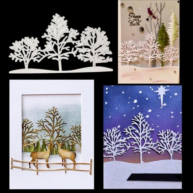 Christmas Tree Metal Cutting Dies Stencils Scrapbooking Card Embossing