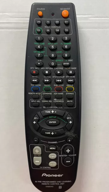PIONEER XXD3043 REMOTE CONTROL for HTP-720DV HTP-725DV HTP-820DV VSX-D811S PIONEER XXD3043 REMOTE CONTROL for HTP-720DV HTP-725DV HTP-820DV VSX-D811S