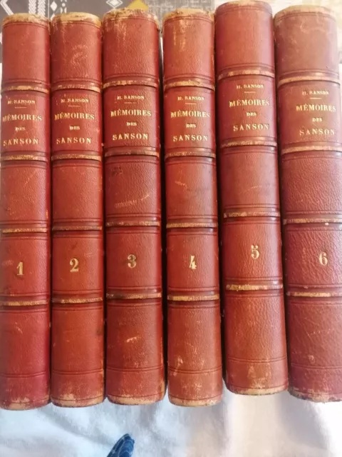 Livre ancien Henri SANSON Sept générations 1688-1847. Mémoires des Sanson