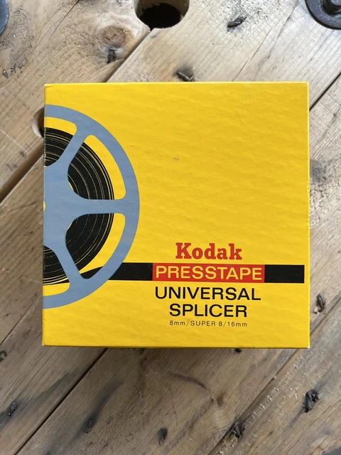 Pinta de prensa vintage Kodak empalmado universal con caja de colección película de fotografía