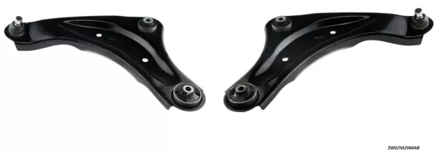 2 x Front Lower Control Arm For NISSAN PULSAR C13 2014 + ZWD/NS/060AB