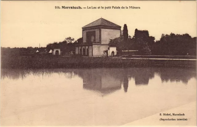 CPA AK Marrakech - The Lake and the Little Palace of the Menara MOROCCO (1082832)