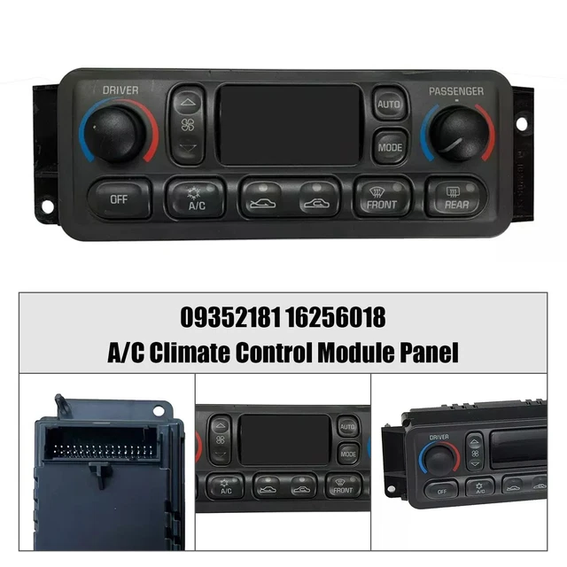 A/C Climate Control Unit For 1997-2004 C5 Corvette – 09352181, 16256018