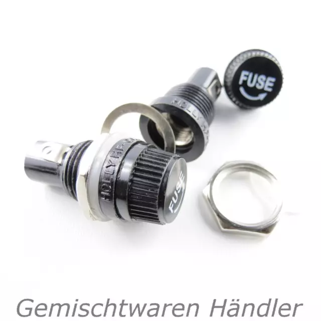 5x Porte-Fusibles avec Bouchon à Vis pour 5x20 MM Avec Soudure Fusible Support