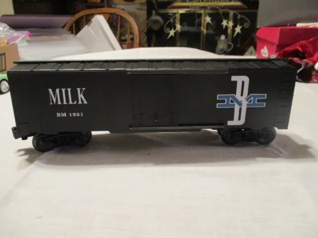 Boston Maine B&M Milk Car O Scale Train Freight Railroad #1921