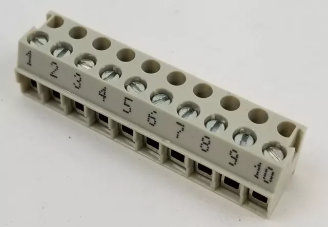 50 Wieland Terminal Block 10 Position Pluggable 5mm 22-12 AWG 25.600.3053.0 NEW