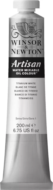 Artisan Water Mixable Oil Colour 200 Ml Tube, Titanium White (644) (Series 1) (P