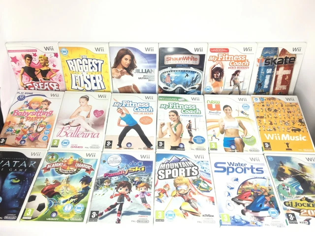 WII FIT Board Compatible Games My Fitness Coach Sports Ski etc